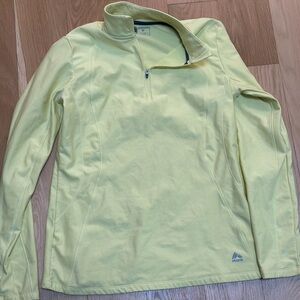 RBX Performance Women’s Yellow Long Sleeve Half-Zip Pullover Size L